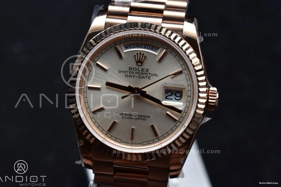 V5 DayDate Best (Gain FastDry 904L Edition 670 Steel QF Bracelet Silver vr3255 RG Weight) President Dial 36 on 0217